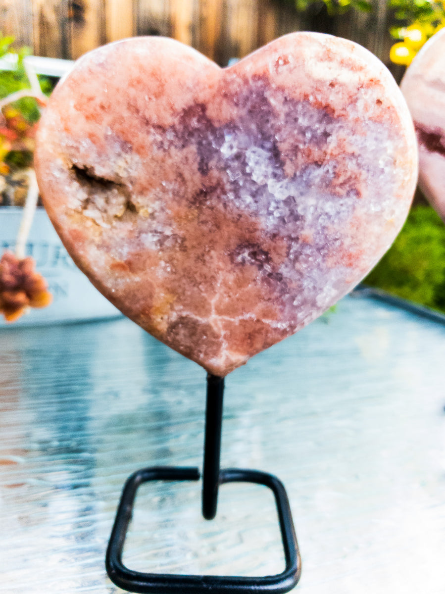 Gorgeous Large Pink Amethyst popular Heart